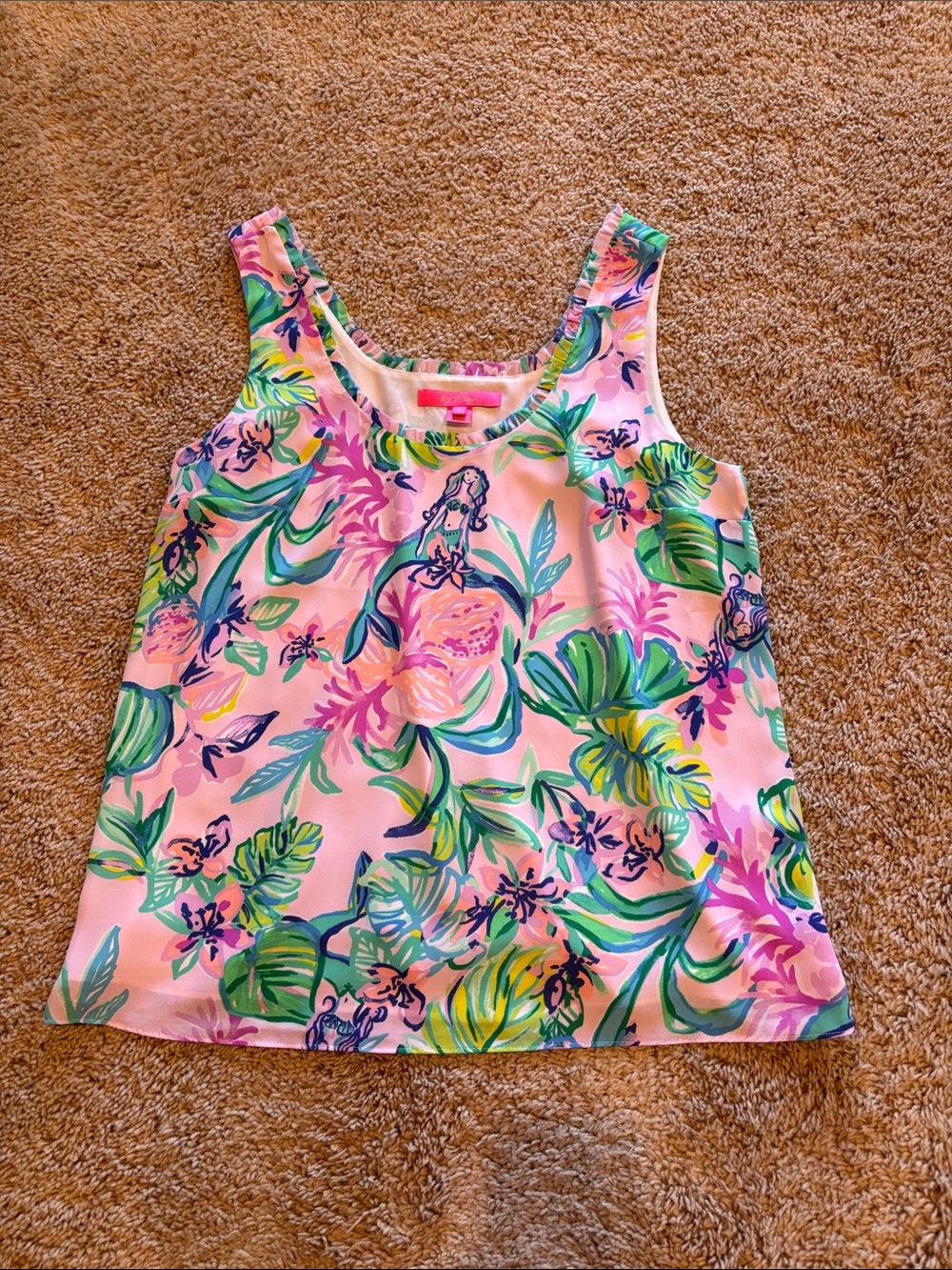 Lilly Pulitzer Pink Printed Tank